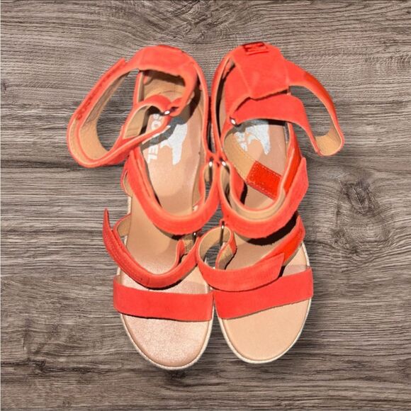 SOREL WOMEN'S CAMERON MULTI STRAP WEDGE SANDAL size 7.5 NEW - Picture 6 of 6